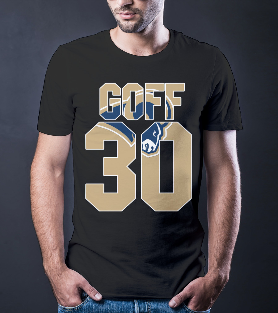 Goff 30 Los Angeles Rams Jersey With Team T-Shirt