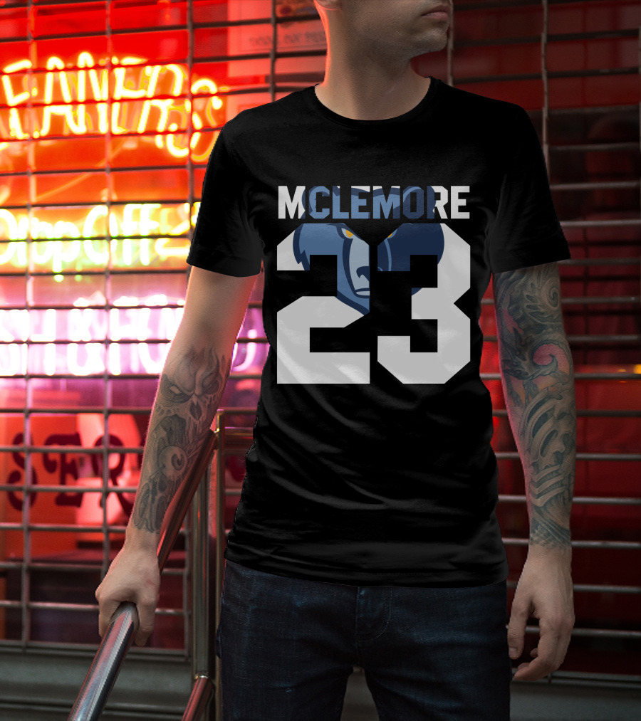 Memphis Grizzlies Ben Mclemore 23 Number T-Shirt