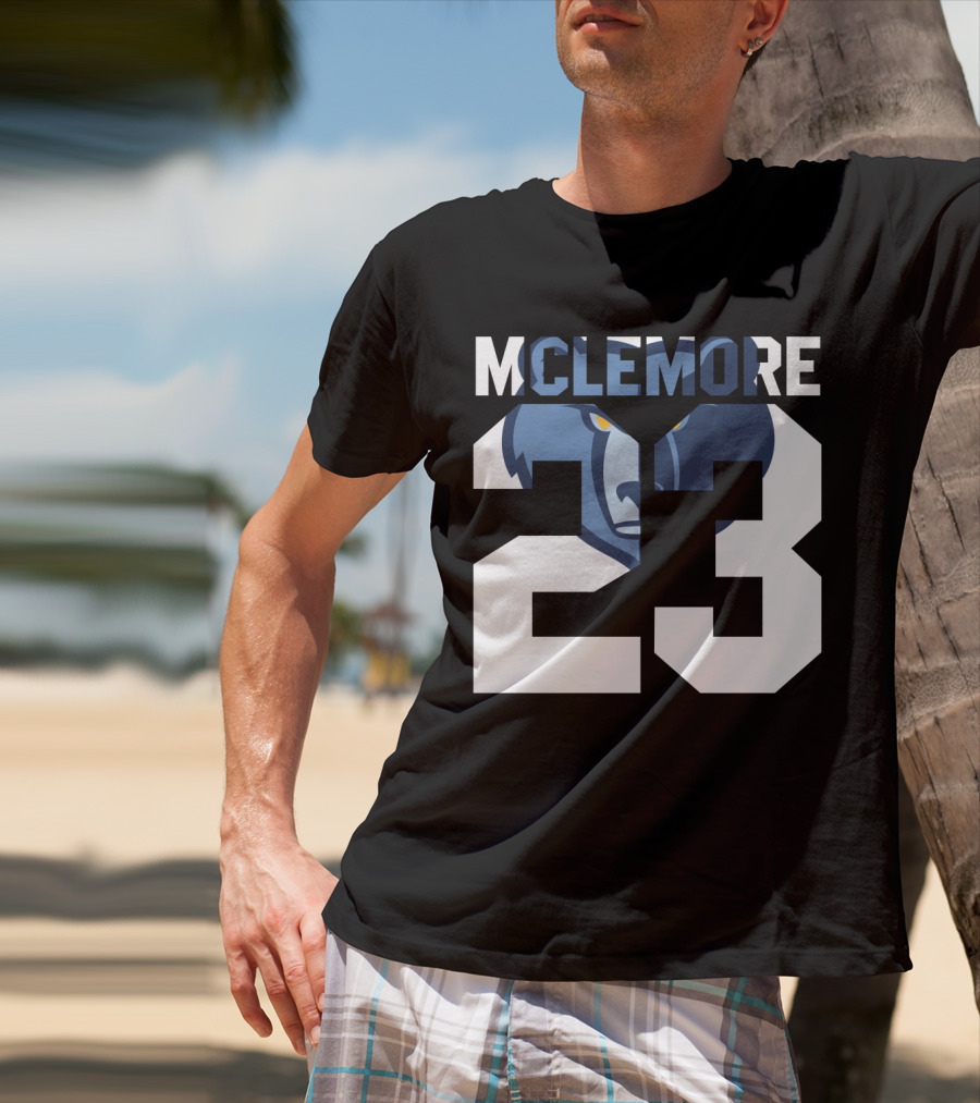 Memphis Grizzlies Ben Mclemore 23 Number T-Shirt