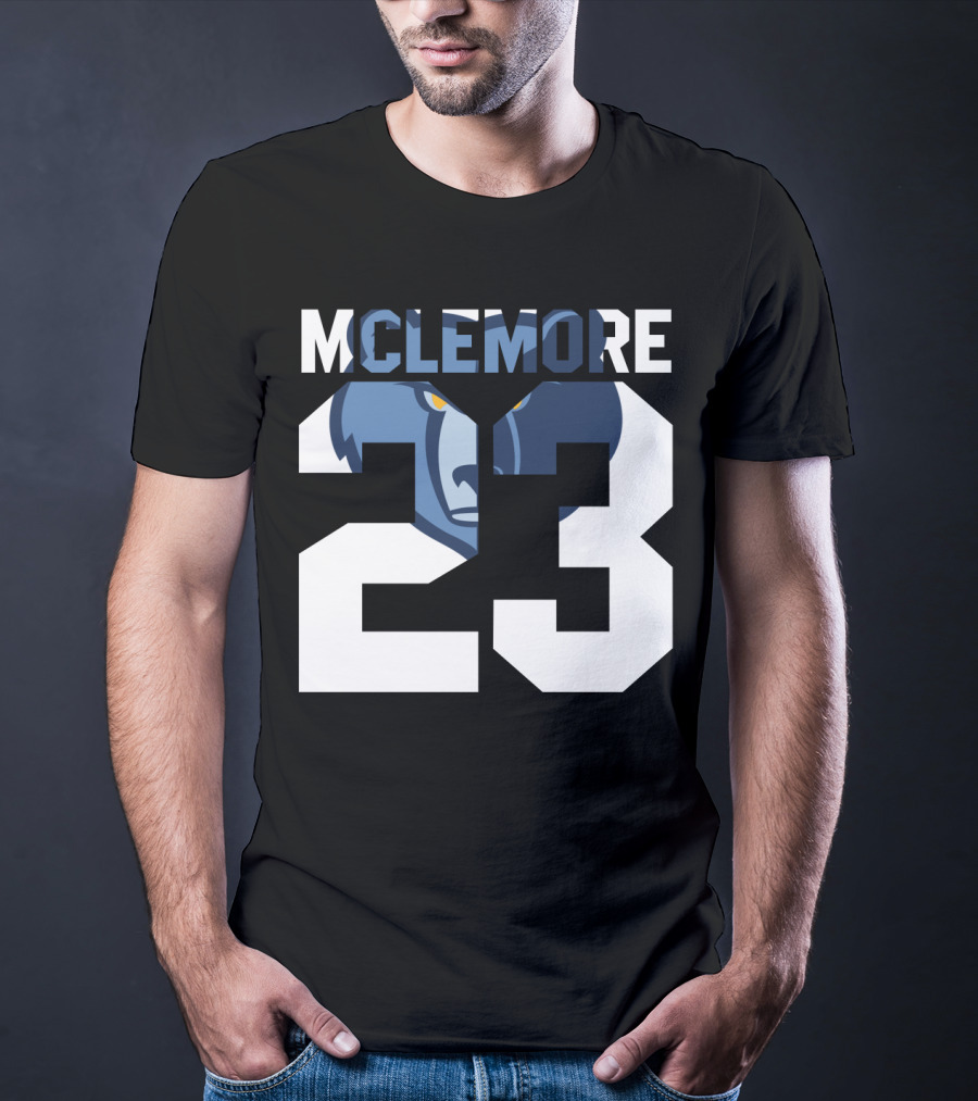 Memphis Grizzlies Ben Mclemore 23 Number T-Shirt