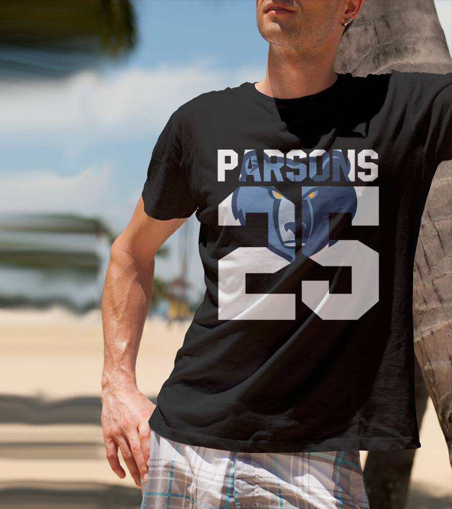 Parsons 25 Memphis Grizzlies Bear T-Shirt