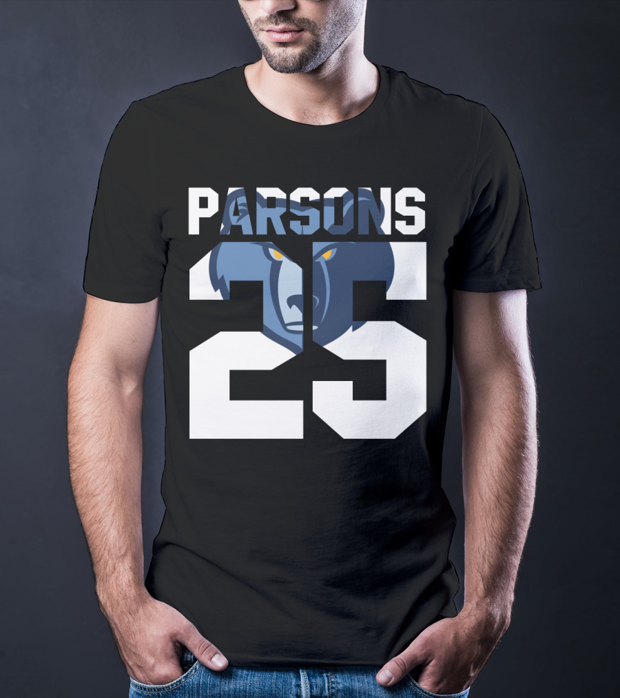 Parsons 25 Memphis Grizzlies Bear T-Shirt
