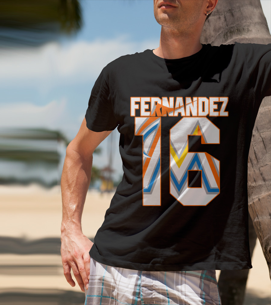 Fernandez 16 Miami Marlins T-Shirt
