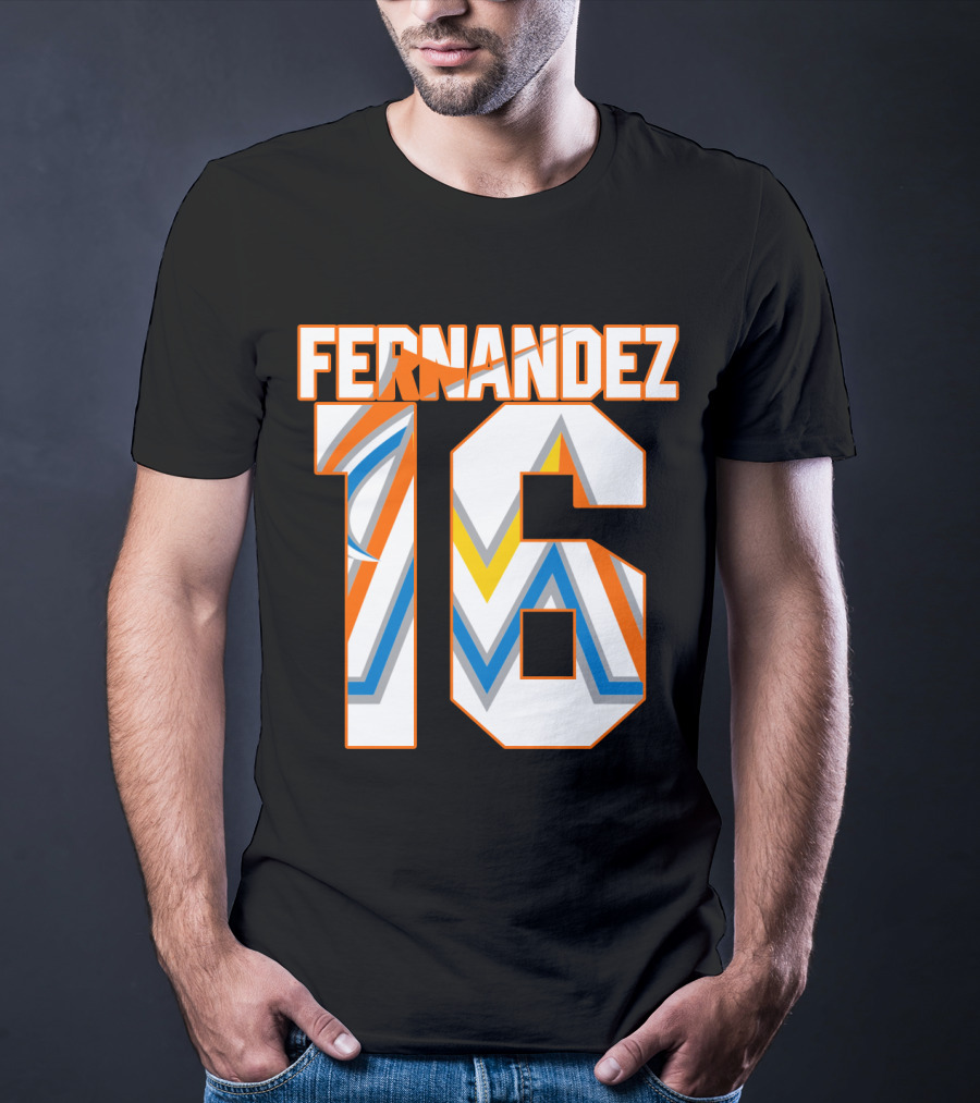 Fernandez 16 Miami Marlins T-Shirt