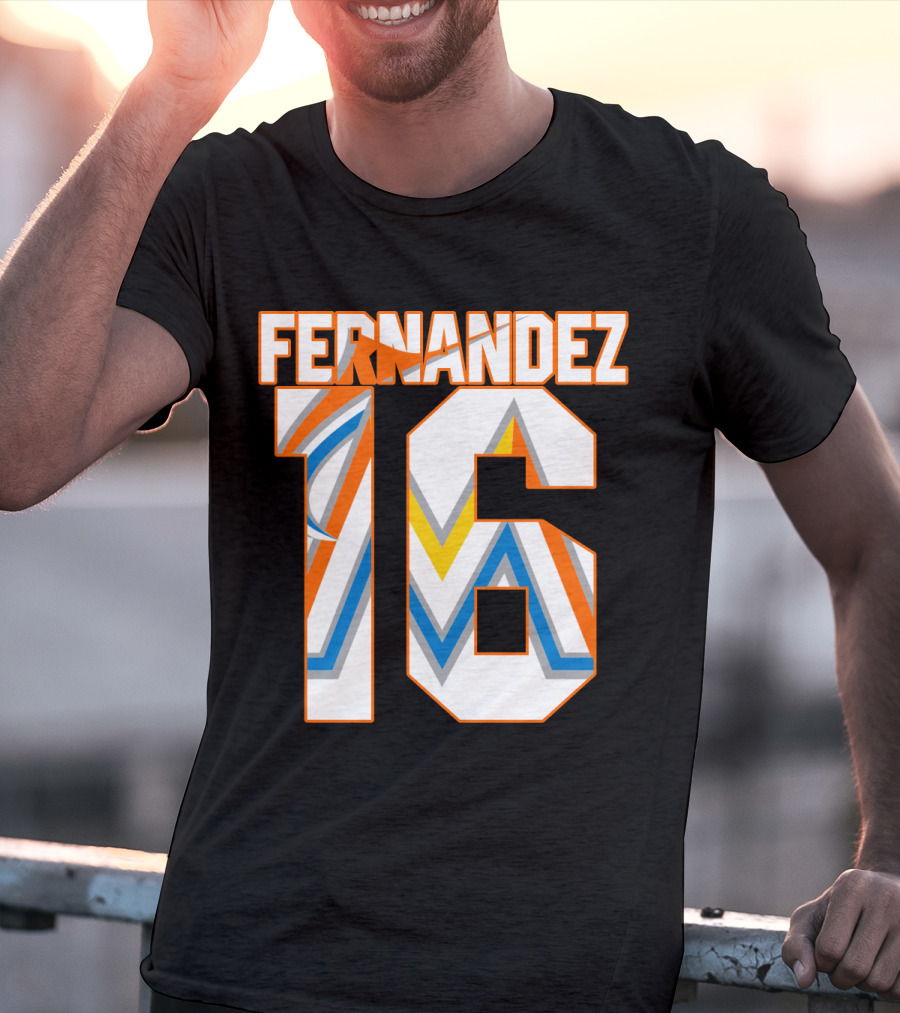 Fernandez 16 Miami Marlins T-Shirt