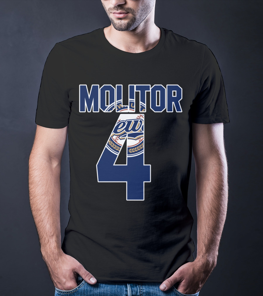 Molitor 4 Milwaukee Brewers T-Shirt