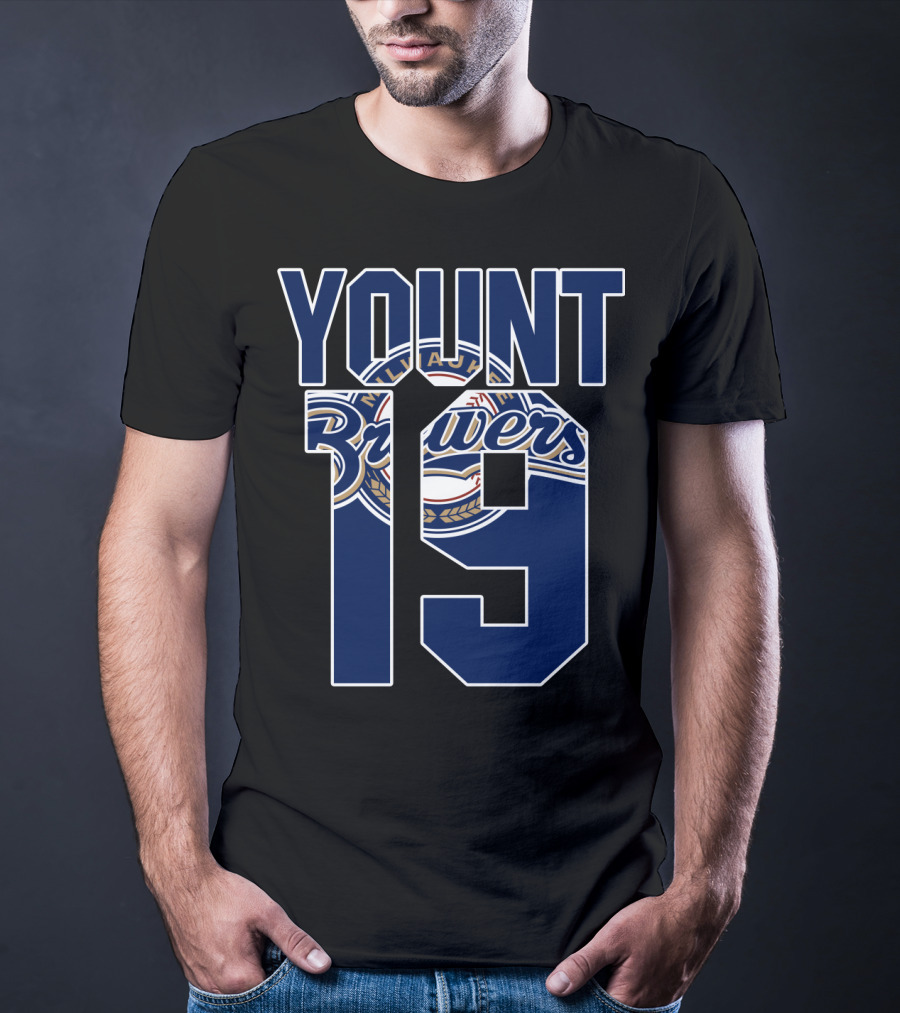 Milwaukee Brewers Yount 19 Baseball Team T-Shirt