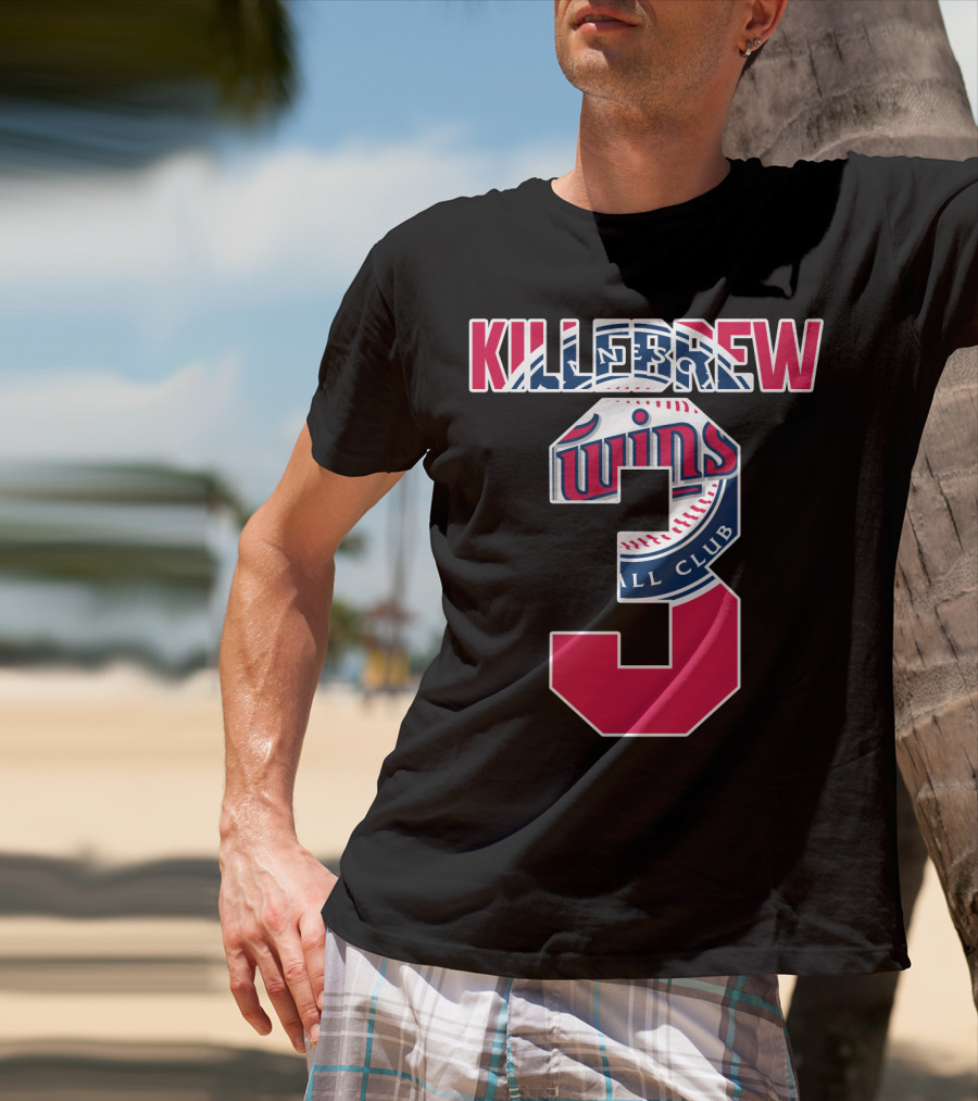 Killebrew Minnesota Twins Number 3 Baseball T-Shirt