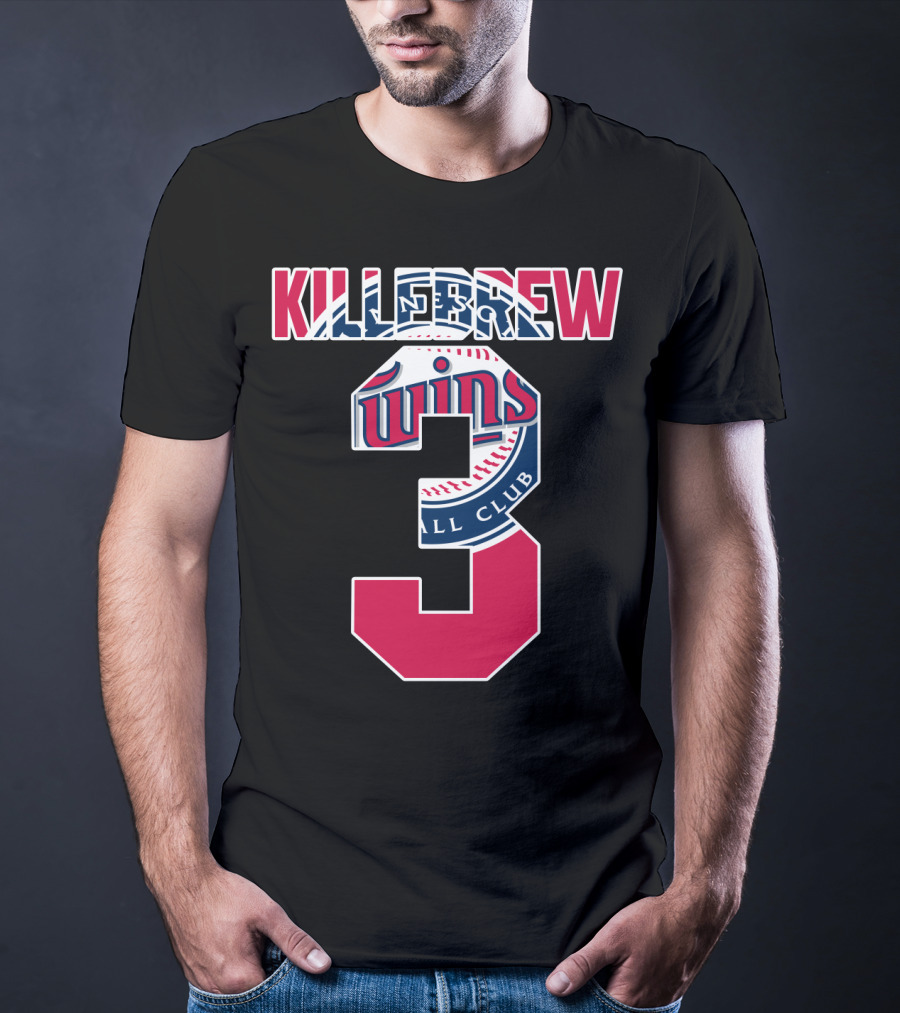 Killebrew Minnesota Twins Number 3 Baseball T-Shirt