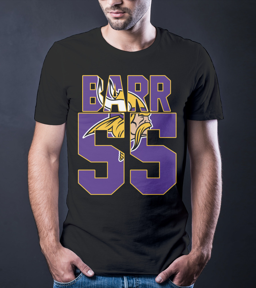 Minnesota Vikings Anthony Barr 55 Jersey With Viking T-Shirt