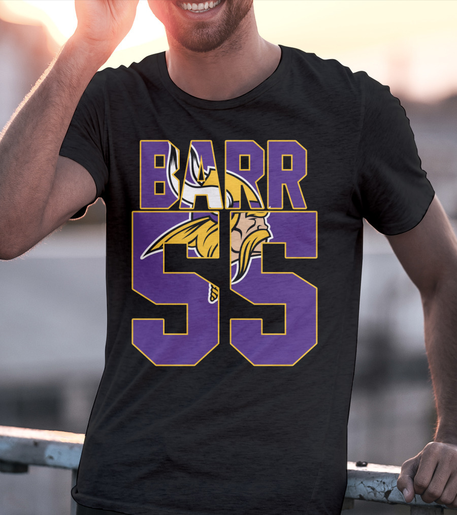 Minnesota Vikings Anthony Barr 55 Jersey With Viking T-Shirt