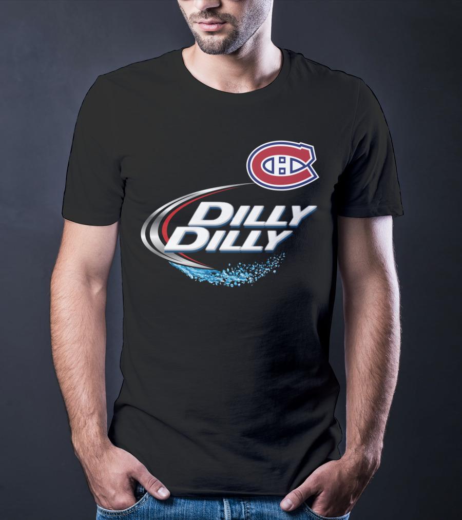 Montreal Canadiens Dilly Dilly NHL Fan Logo Splash T-Shirt