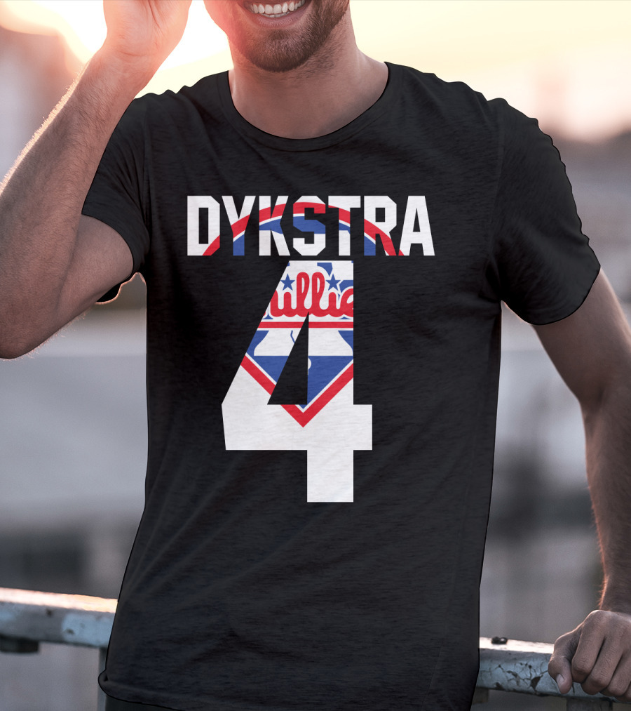 Dykstra 4 Phillies Iconic Philadelphia Baseball Nostalgia T-Shirt