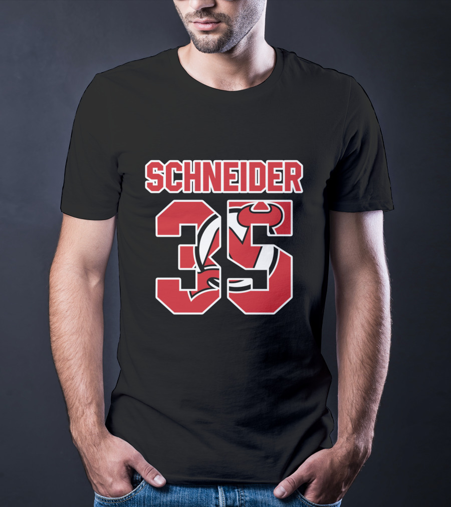 New Jersey Devils Cory Schneider 35 NHL Hockey T-Shirt