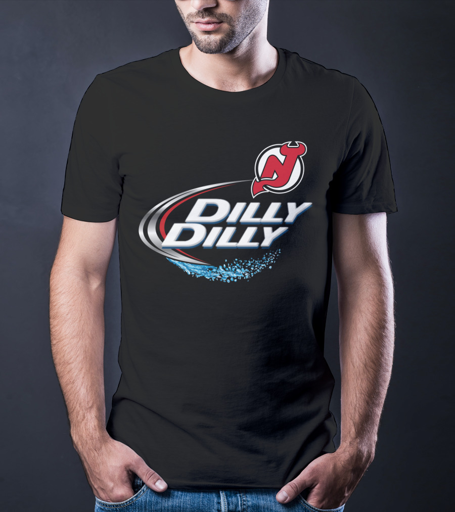 New Jersey Devils Dilly Dilly Fan Design With Logo And Splash T-Shirt