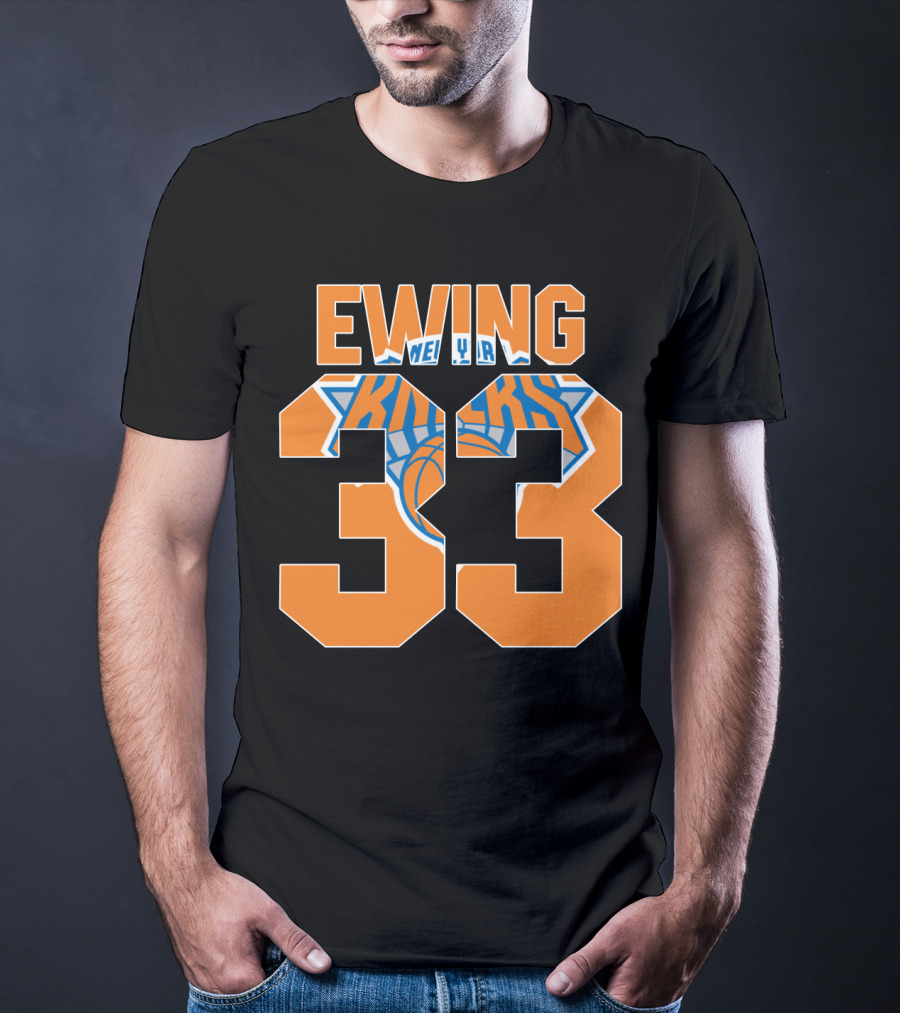 Ewing 33 New York Knicks Patrick Nba T-Shirt