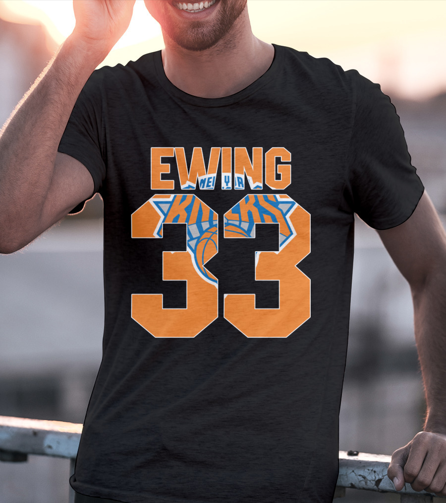 Ewing 33 New York Knicks Patrick Nba T-Shirt