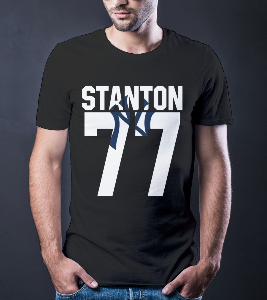 Stanton 77 New York Yankees Number T-Shirt