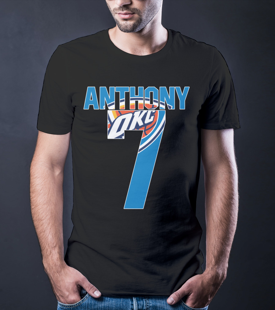 Oklahoma City Thunder Carmelo Anthony 7 Nba Okc T-Shirt