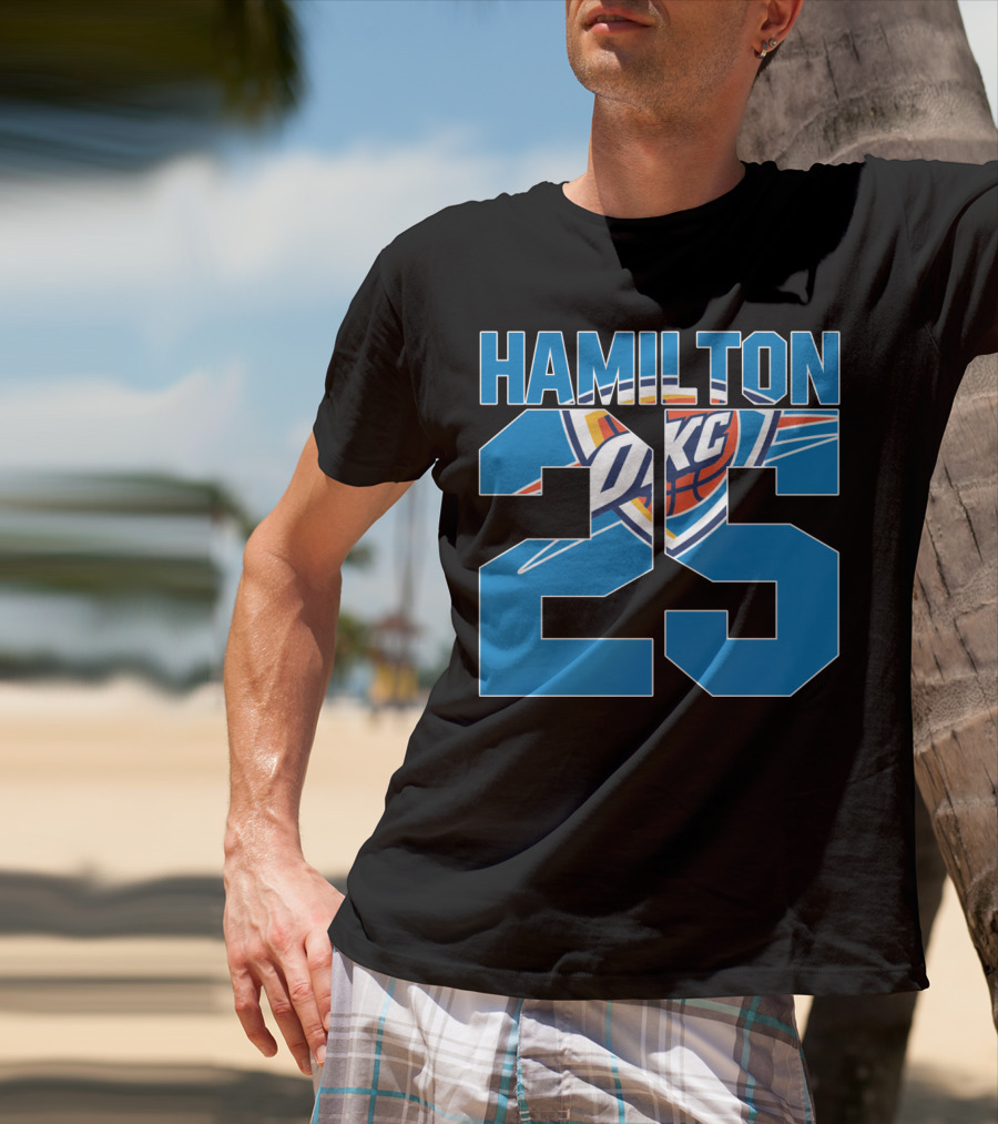 Oklahoma City Thunder Hamilton 25 Okc Nba T-Shirt