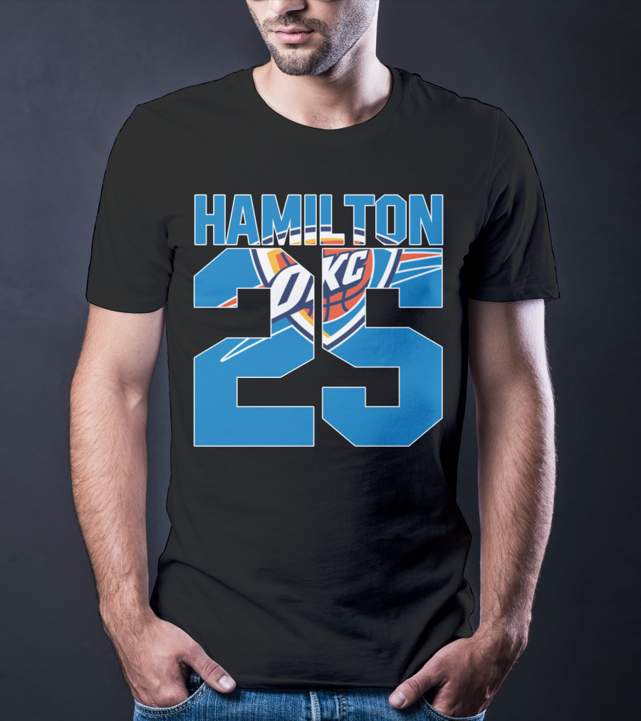 Oklahoma City Thunder Hamilton 25 Okc Nba T-Shirt