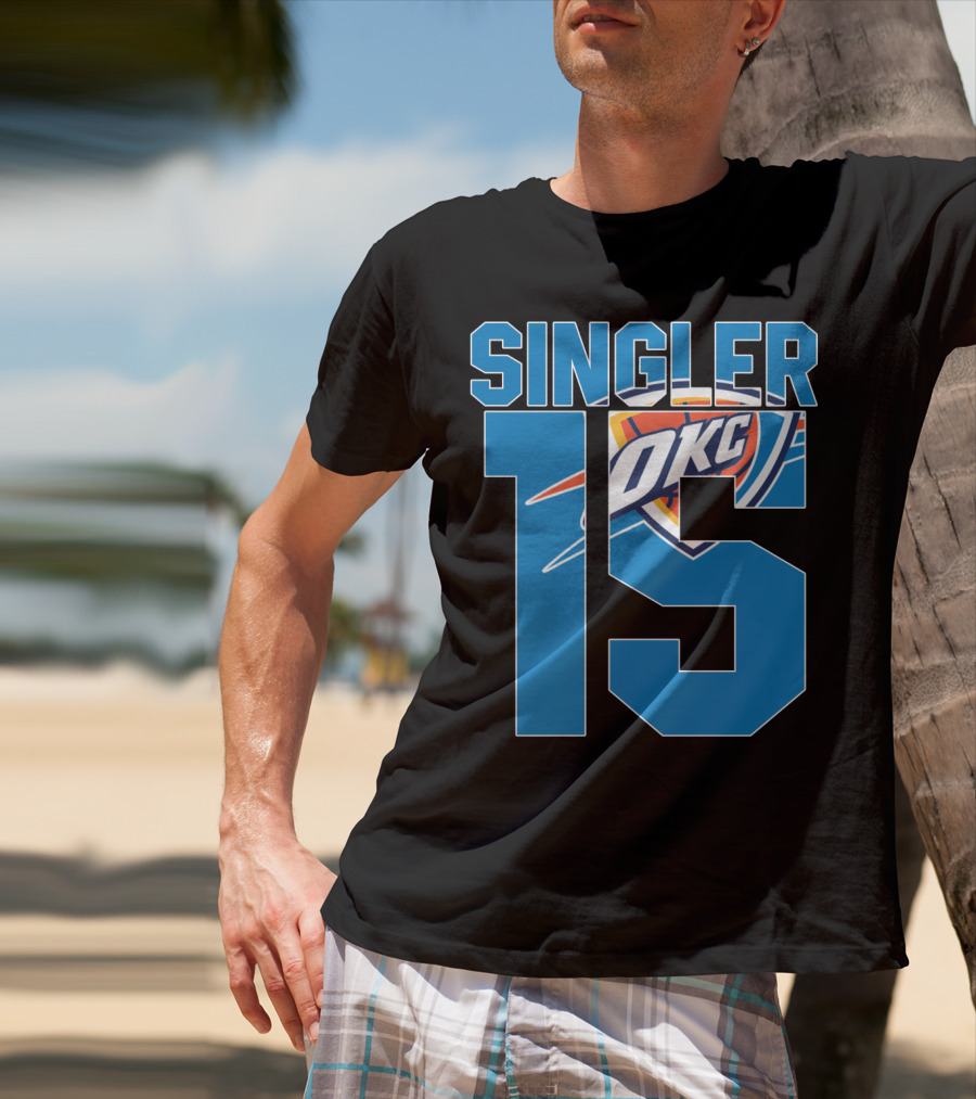 Singler 15 Okc Thunder Nba T-Shirt