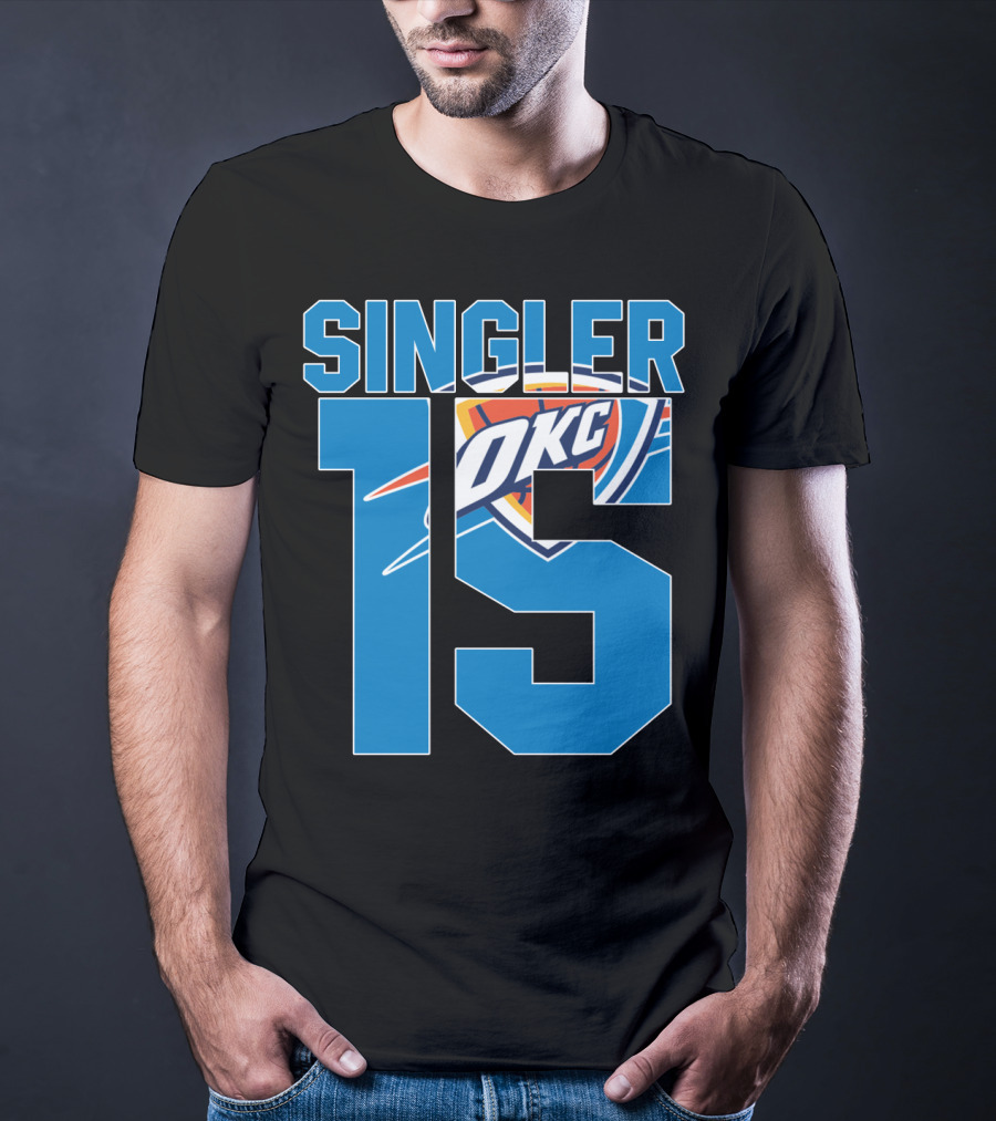 Singler 15 Okc Thunder Nba T-Shirt