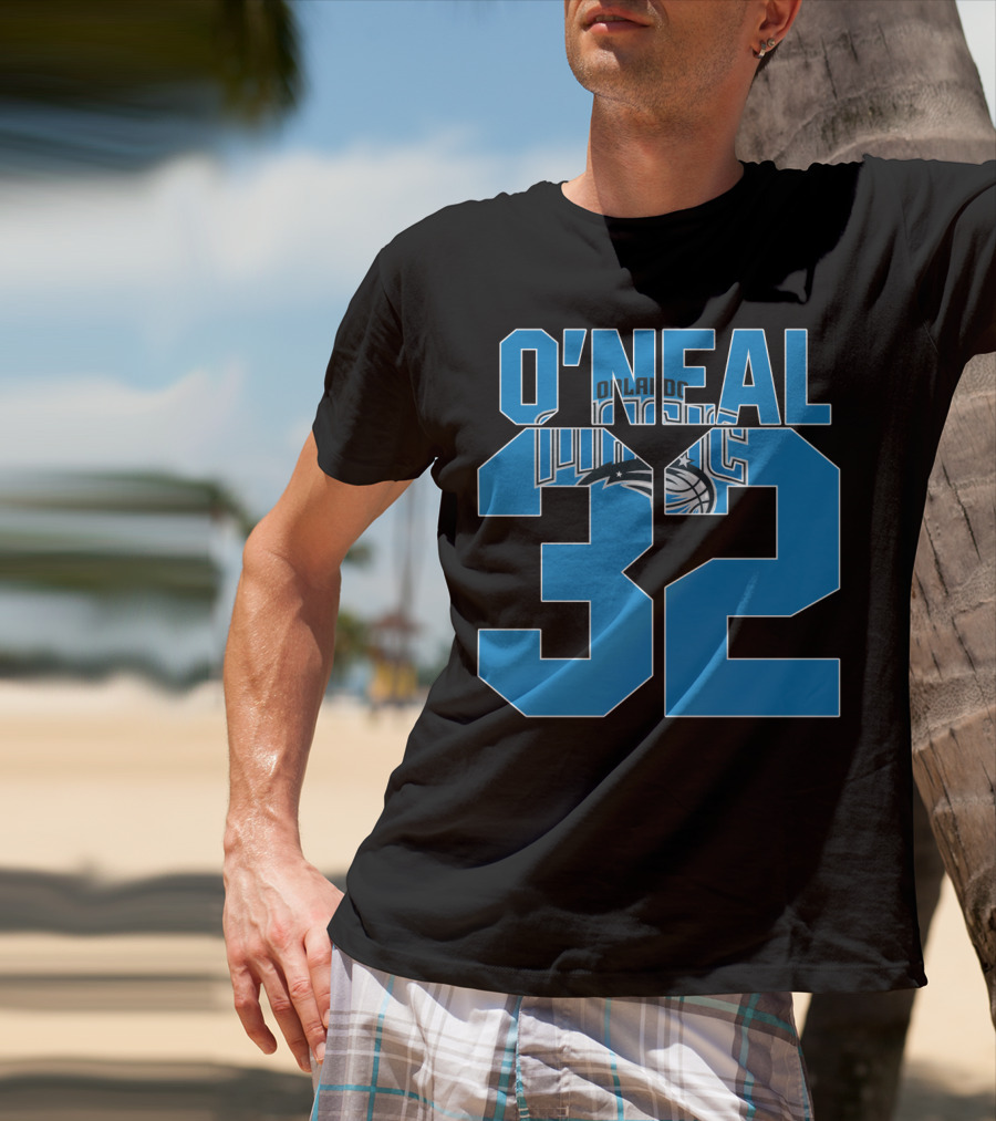 Orlando Magic Shaquille O'neal 32 Nba Basketball T-Shirt
