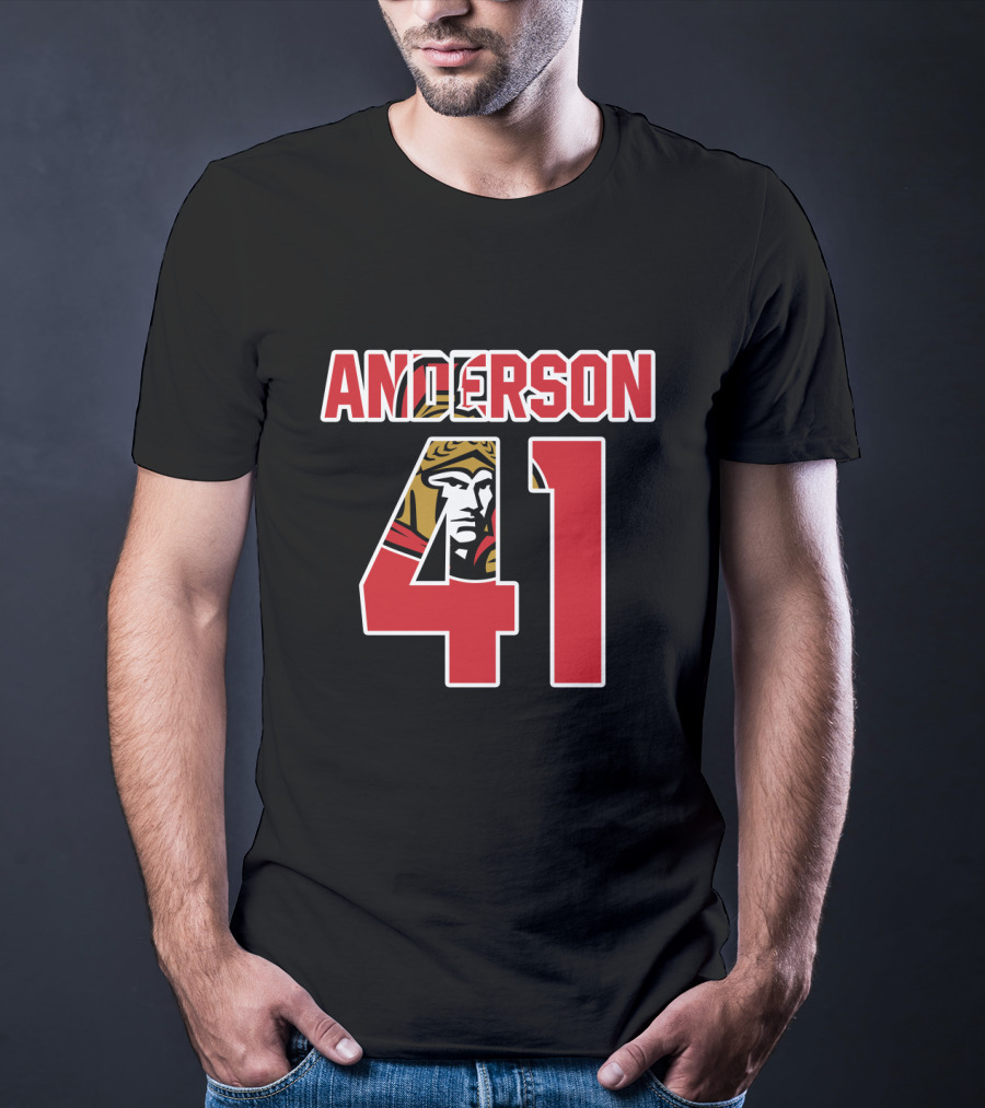 Ottawa Senators Craig Anderson 41 NHL Hockey T-Shirt
