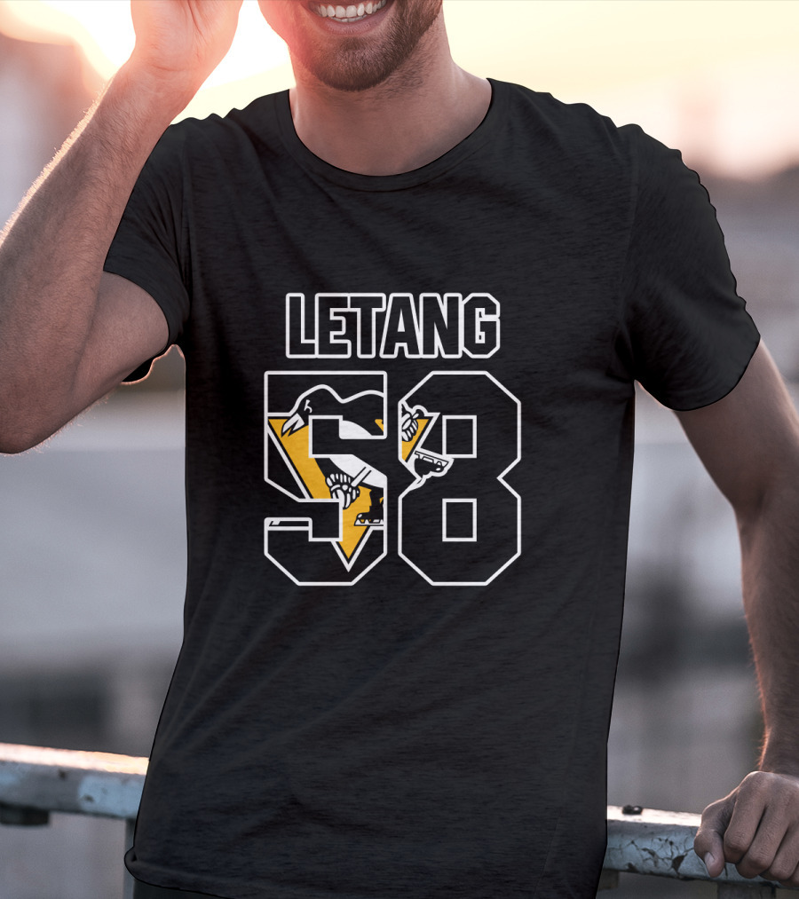 Kris Letang 58 Pittsburgh Penguins NHL Hockey Jersey T-Shirt