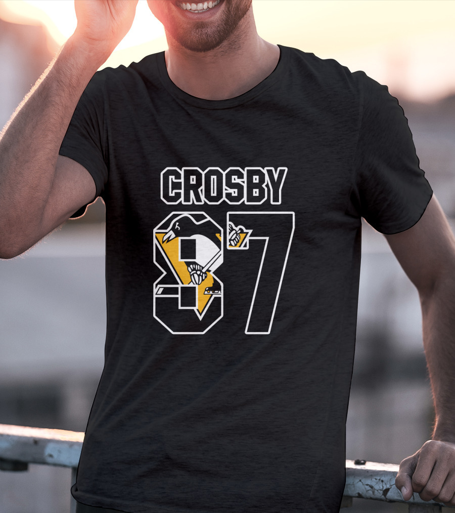 Pittsburgh Penguins Sidney Crosby Number 87 NHL Player T-Shirt
