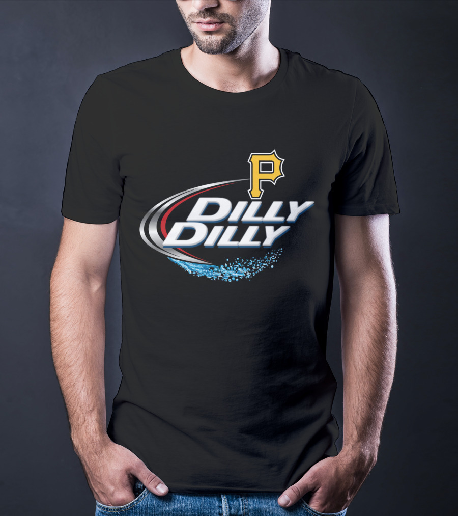 Pittsburgh Pirates Dilly Dilly Sports Logo Ripple Effect T-Shirt