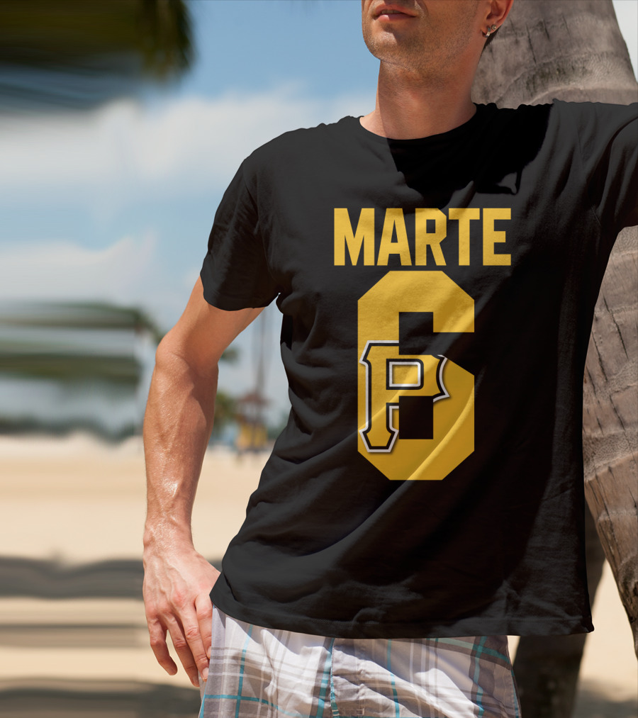 Pittsburgh Pirates Marte Number 6 P T-Shirt