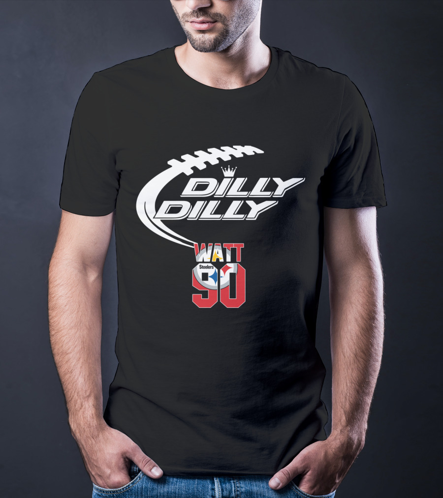 Pittsburgh Steelers T.j. Watt 90 Dilly Dilly Football T-Shirt
