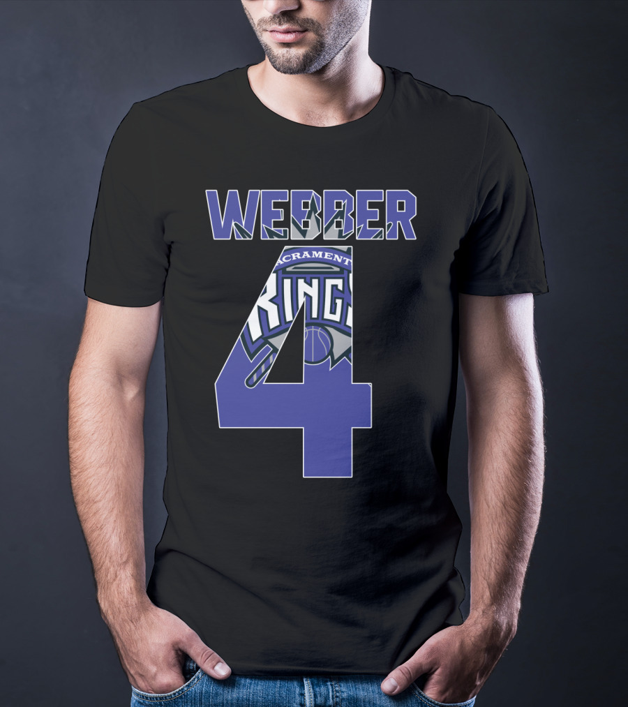 Sacramento Kings Chris Webber 4 Nba T-Shirt