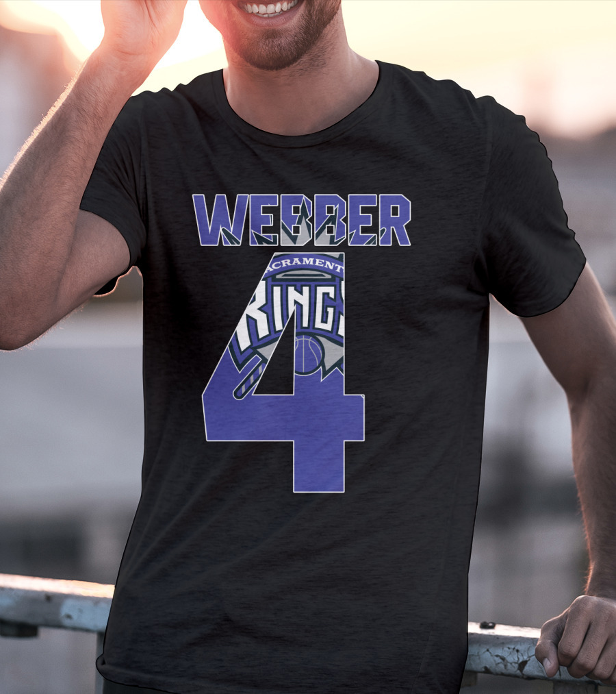 Sacramento Kings Chris Webber 4 Nba T-Shirt