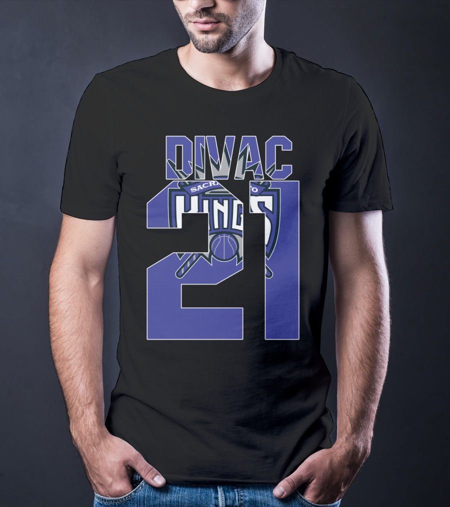 Sacramento Kings Vlade Divac 21 Nba Basketball T-Shirt