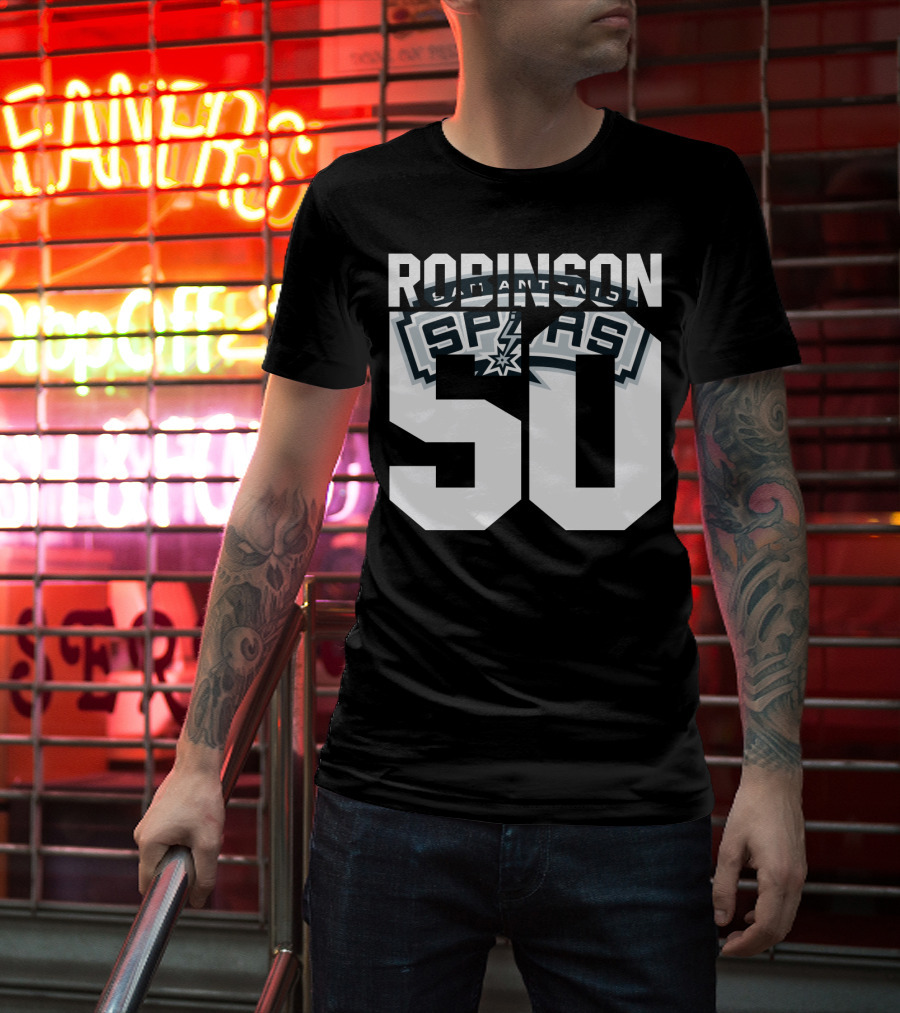 David Robinson 50 San Antonio Spurs Nba T-Shirt