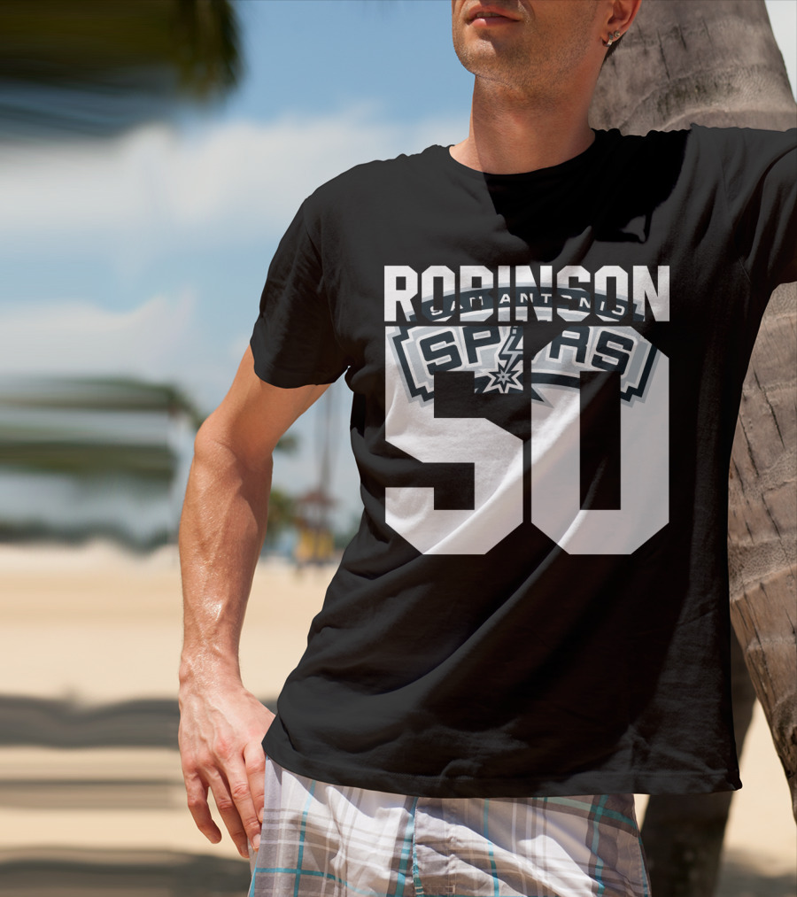 David Robinson 50 San Antonio Spurs Nba T-Shirt
