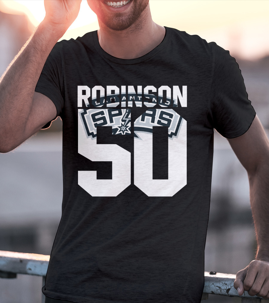 David Robinson 50 San Antonio Spurs Nba T-Shirt