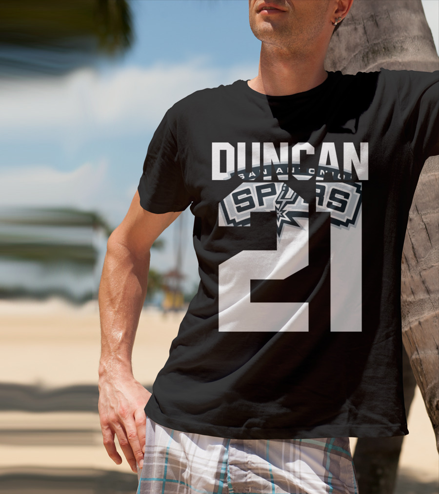 San Antonio Spurs Duncan 21 Nba T-Shirt