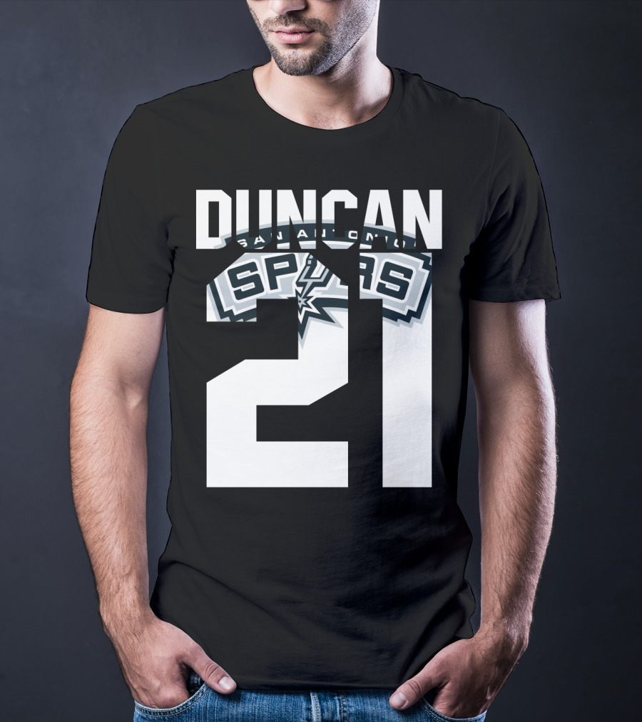 San Antonio Spurs Duncan 21 Nba T-Shirt