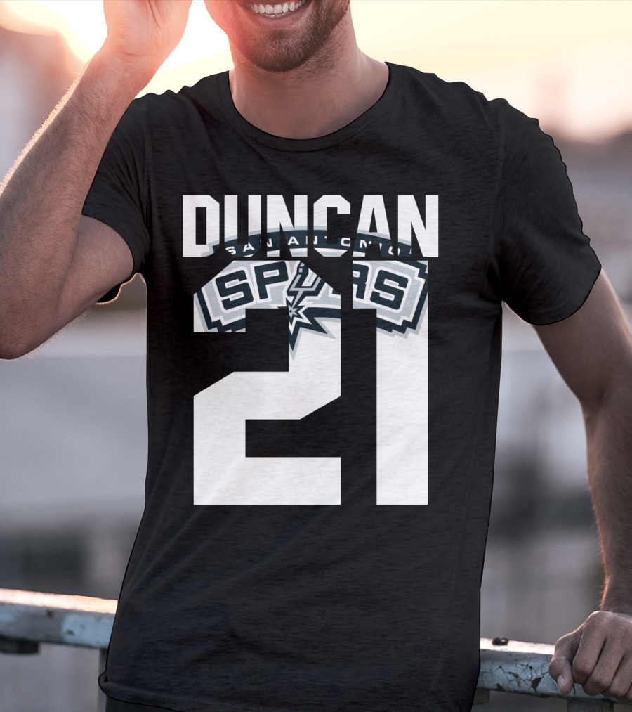 San Antonio Spurs Duncan 21 Nba T-Shirt