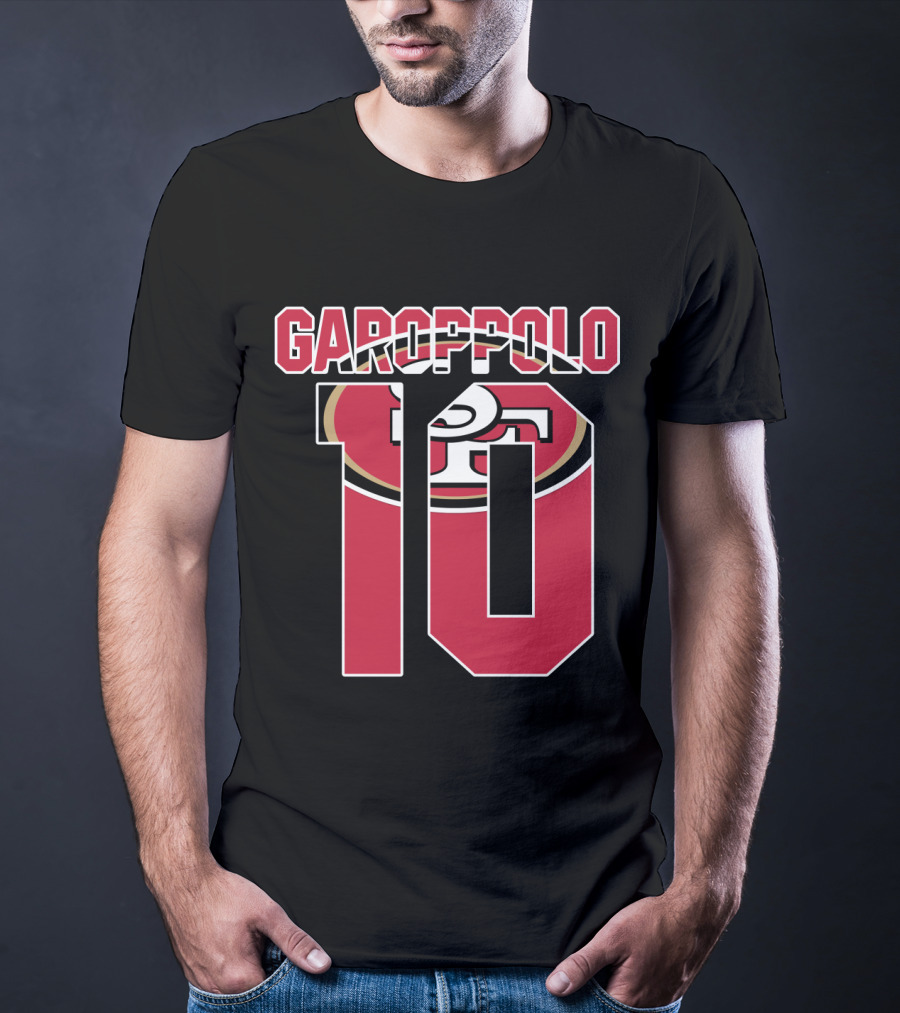 Garoppolo 10 San Francisco 49ers Logo Player Jersey T-Shirt
