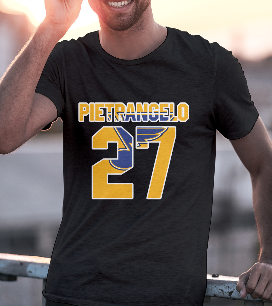 Pietrangelo 27 St Louis Blues NHL Hockey Player Jersey T-Shirt