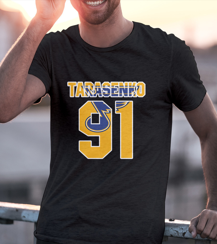 St Louis Blues Tarasenko 91 NHL Hockey Jersey T-Shirt