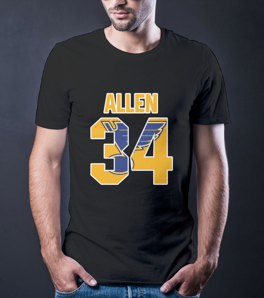 Allen 34 St Louis Blues NHL Jersey T-Shirt