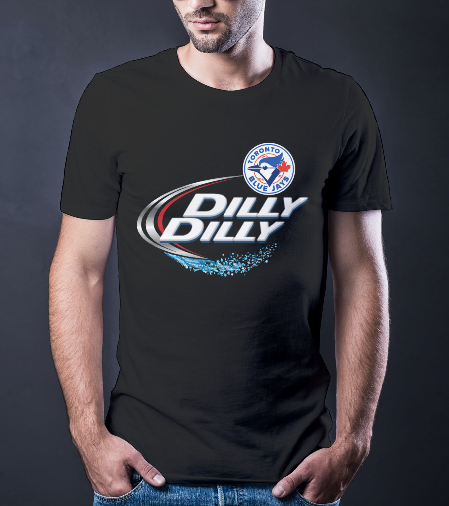 Toronto Blue Jays Dilly Dilly Logo With Blue Jay And Maple Leaf T-Shirt