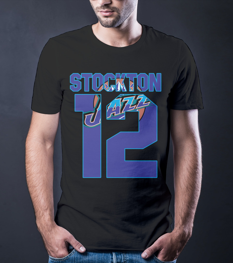 Stockton 12 Utah Jazz Nba T-Shirt