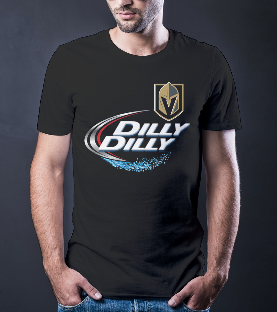 Vegas Golden Knights Dilly Dilly NHL Fan Logo Splash T-Shirt